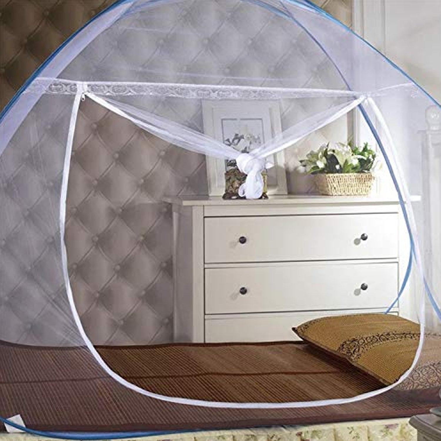 Premium Polyester Foldable Mosquito Net Tent (100 Cm Long / 1 Pc) Premium Polyester Foldable Mosquito Net Tent (100 Cm Long / 1 Pc)